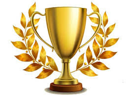 Gold trophy cup award image