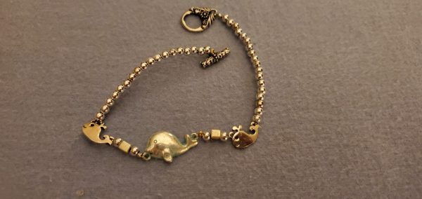 Whale charm bracelet