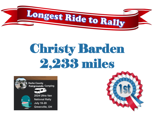 Longest Ride to Rally Award