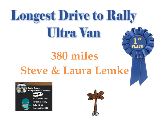 Longest Drive in an Ultra Van Award