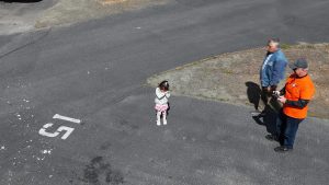 Trying to console a young child